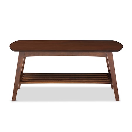 Baxton Studio Sacramento Mid-century Modern Dark Walnut Coffee Table 121-6627